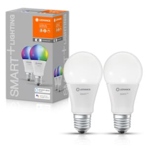 LEDVANCE SMART+ WIFI vezérlésű LED fényforrás Classic forma szabályozható 9 W-os változtatható színhőmérséklet: fehér / RGBW 2700-6500 K 806 lm IP20 15 000 óra E27 hangvezérelhető 4058075521438