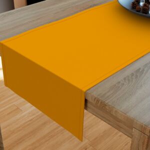 Goldea pamut asztali futó - mustárszínű 20x160 cm