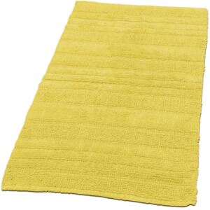 Fürdőszoba szőnyeg pamut monokróm citrom sárga