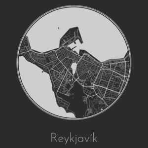 Reykjavík térképe, Nico Friedrich