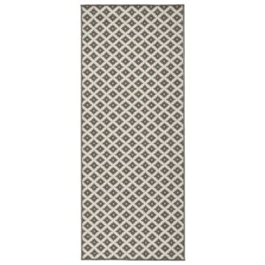 Nizza barna mintás, kültéri kétoldalas futószőnyeg, 80 x 250 cm - Bougari