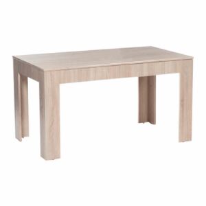 Étkezőasztal összecsukható, sonoma tölgyfa, 140|180x80 cm, ADMIRAL