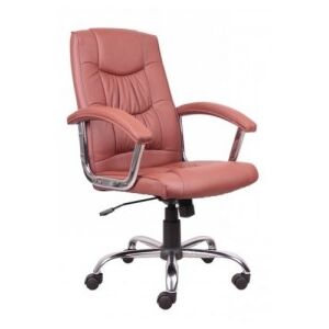 Forgó szék, világos barna öko bőr, LIONEL 1658LC