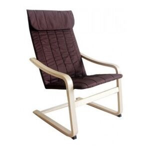 Pihentető fotel, nyírfa|barna anyag,TORSTEN