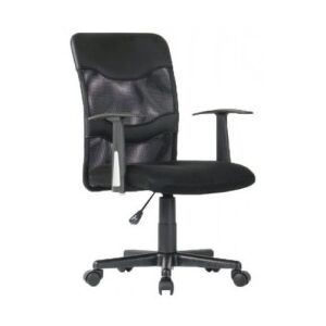 Irodai szék, szitaszövet fekete|műanyag , OBALA