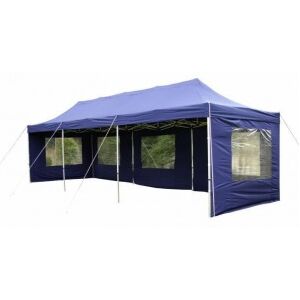 Összecsukható kerti sátor PROFI 3 x 9 m - kék