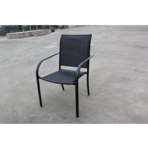 Kerti fém szék - fekete