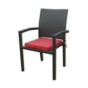 Kerti szék párnával - mesterséges rattan
