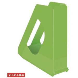 Iratpapucs, műanyag, 68 mm, ESSELTE Europost, Vivida zöld (E623938)