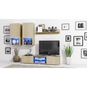 MEBLINE Living Room Set DECO Sonoma / Sonoma