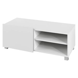 GORDIA 1D TV asztal, 38x100x43 cm, fehér