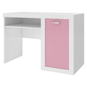 FILIP COLOR gyerek íróasztal, fehér/rózsaszín