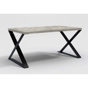 CORINO X étkezőasztal, 160x78x90 cm, beton