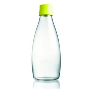 Citromsárga üvegpalack élettartam garanciával, 800 ml - ReTap