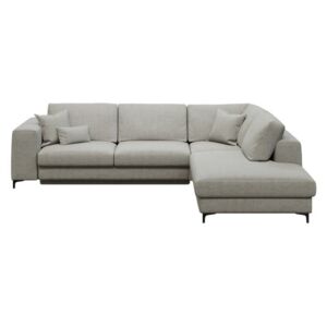 Rothe világos szürke ötszemélyes kinyitható kanapé, jobb oldal - devichy