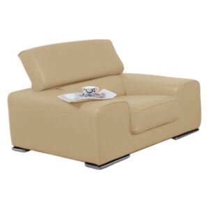 COM-Camberra valódi bőr design fotel