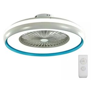 V-Tac LED Mennyezeti lámpa ventilátorral LED/45W/230V kék VT0417
