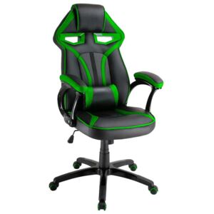 SBS Extreme X2 Gamer szék nyak- és derékpárnával - fekete-zöld