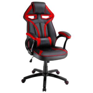 SBS Extreme X2 Gamer szék nyak- és derékpárnával - fekete-piros