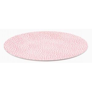 Lunasol - Érdes lapos tányér Coupe rózsaszín 25 cm - Flow (491180)