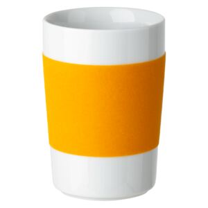 Kahla - Nagy pohár narancssárga-sárga csíkkal Kahla touch! 350ml (K100102)