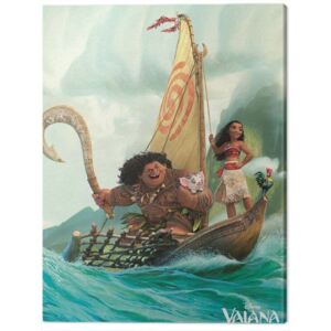Vászonkép Vaiana - Boat, (60 x 80 cm)