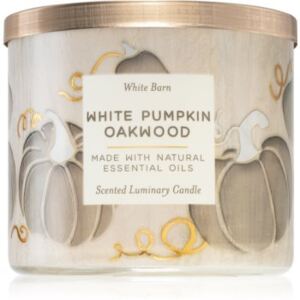 Bath & Body Works White Pumpkin Oakwood illatos gyertya 411 g