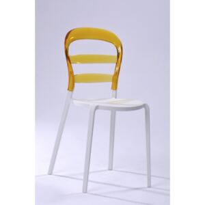 Bubu kerti szék fehér-sárga