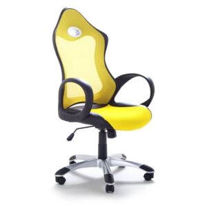 Beliani Irodai szék, Forgószék, Szék, sárga iChair