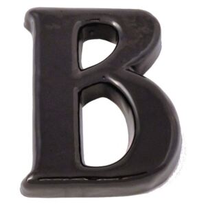 SB kerámia házszám B betű fekete 12cm