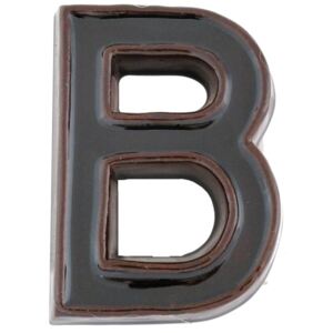 SB kerámia házszám B betű barna 12cm