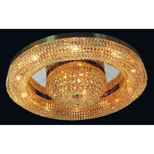 Saturn kristály mennyezeti lámpa, arany, 100 cm, 13xE14