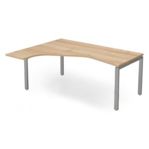 EX-HE-178/140-B-FL1 Extend irodabútor, "L" alakú, sarkos operatív asztal FL1 fémlábbal, balos kivitelben és 178 x 100 cm-es méretben