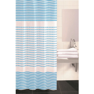 Darja zuhanyfüggöny, kék, 180 x 180 cm