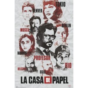 La Casa De Papel - Characters Plakát, (61 x 91,5 cm)