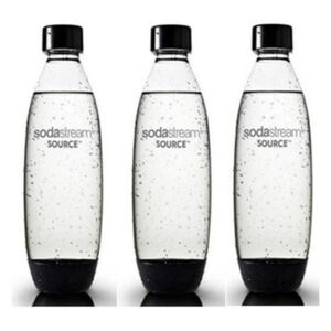 Sodastream BO TRIO PLAY 9 dl-es 3 darab nyomásálló műanyag palack - fekete