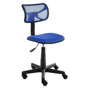 Alacsony háttámlás irodai szék, kék