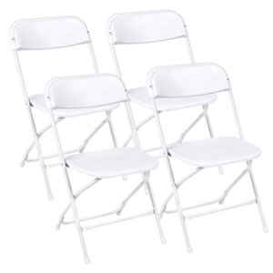 4db-os műanyag összecsukható szék, fehér