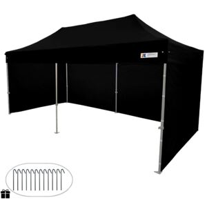 Pavilon sátor 3x6m - Fekete