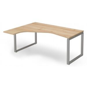 EX-HE-198/140-B-FL2 "L" alakú operatív asztal FL2 fémlábbal, balos kivitelben, 198 x 140 cm-es méretben