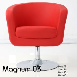 Magnum 03 fehér piros klubfotel