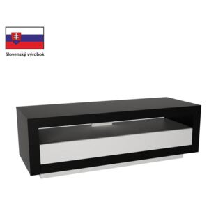 TV asztal/szekrény Ambleside (fekete + fehér)