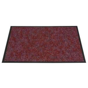 Beltéri lábtörlő szőnyeg lejtős éllel, 90 x 60 cm, vörös