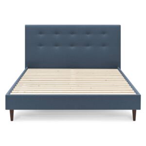 Rory Dark kék kétszemélyes ágy, 180 x 200 cm - Bobochic Paris