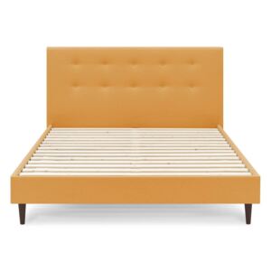 Rory Dark sárga kétszemélyes ágy, 180 x 200 cm - Bobochic Paris