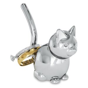 ZOOLA CAT króm cica figura asztaldísz gyűrűtartó