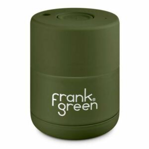 Ceramic Cup khaki Zöld 175ml rozsdamentes acél kerámia bevonatos hőtartó kávés utazó bögre nyomógombos kupakkal