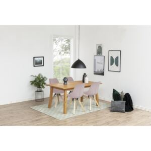Dizajnová stolička Nascha, svetlo ružová