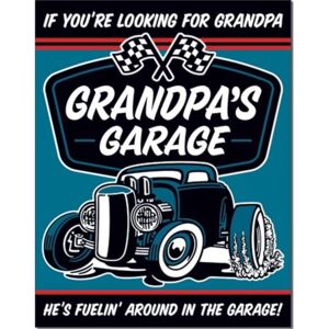 Grandpa's Garage - Fuelin  fémplakát, (32 x 41 cm)
