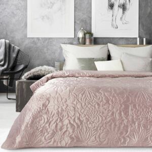 Ariel 4 bársony ágytakaró Sötét rózsaszín 220x240 cm